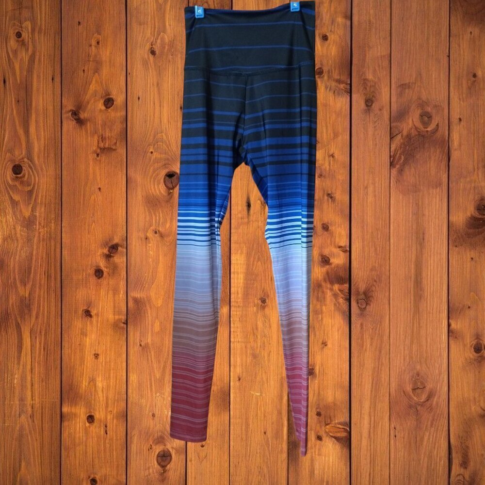 Beyond Yoga Size Small Striped Ombre Leggings Pants Activewear Yoga Running